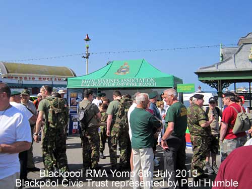 Royal Marines Yomp in Blackpool 2013