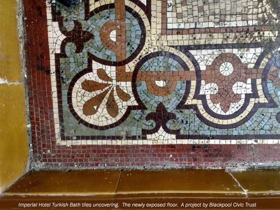 Imperial Hotel Turkish Baths tiles project