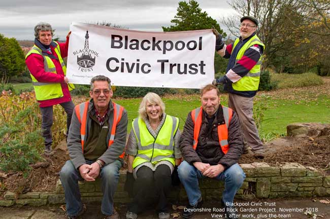 Blackpool Civic Trust Devonshire Road Rock Gardens Project 2018
