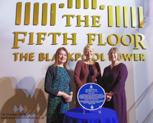The Blackpool Tower Blue Plaque, 19th October 2019, Blackpool Civic Trust