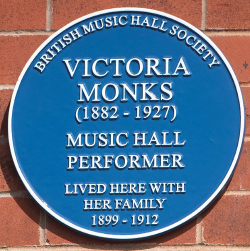 Victoria Monks, Blue Plaque, Blackpool