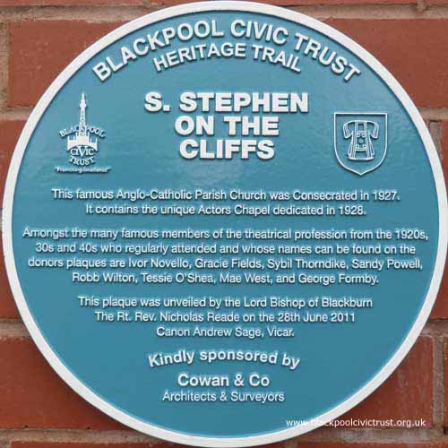 Blackpool Municipal Airport Blue Plaque.  This airport is now the Zoo.